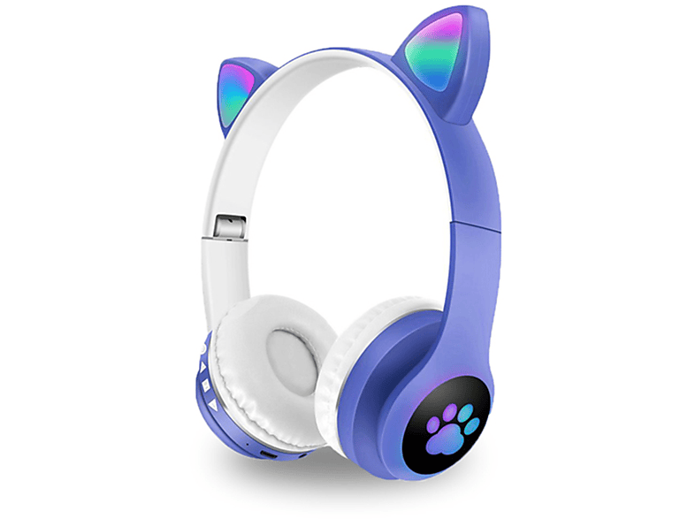 Auriculares Inalambricos De Niño Ledstar Cat Azul — ZonaTecno
