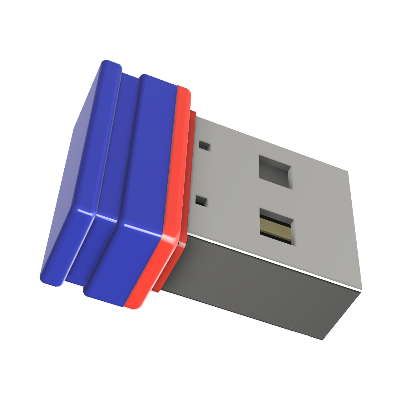 USB GERMANY ®ULTRA USB-Stick P1 GB) (Blau/Rot, Mini 16