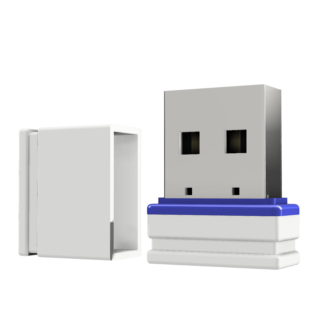 USB GERMANY ®ULTRA Mini 64 P1 (Weiss/Blau, GB) USB-Stick