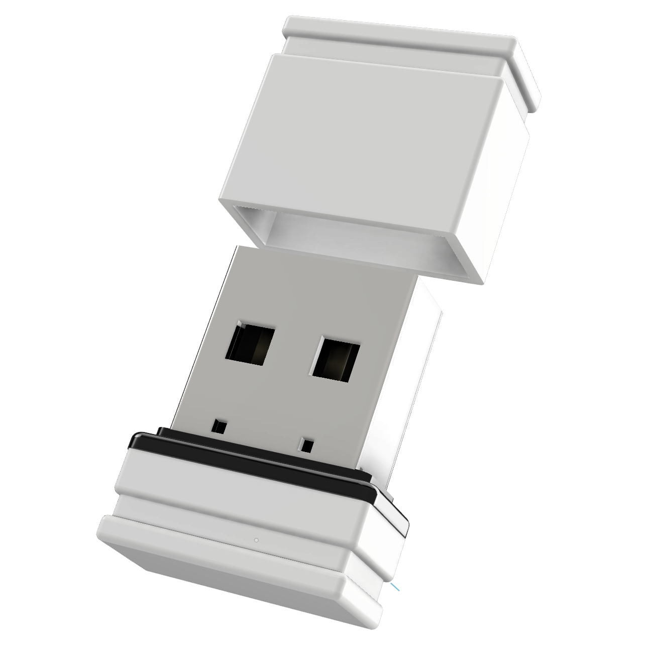 USB GERMANY ®ULTRA 8 Mini GB) (Weiss/Schwarz, P1 USB-Stick