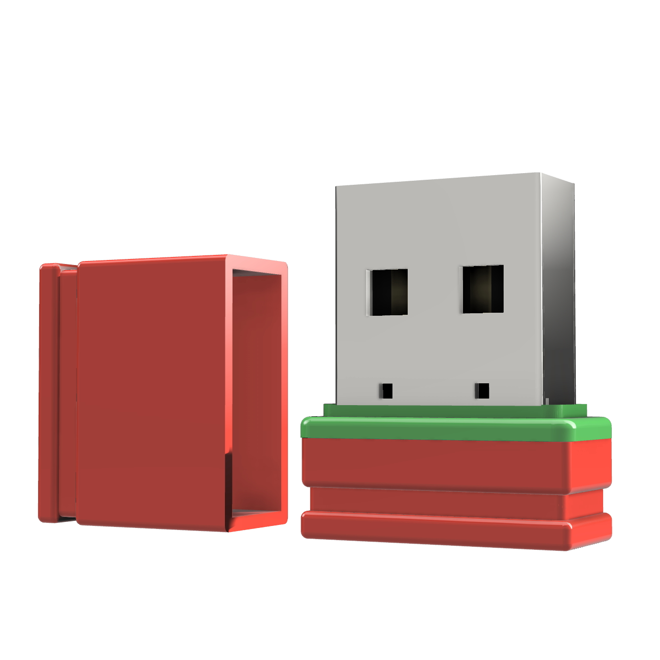 USB GERMANY P1 Mini GB) ®ULTRA USB-Stick (Rot/Grün, 16