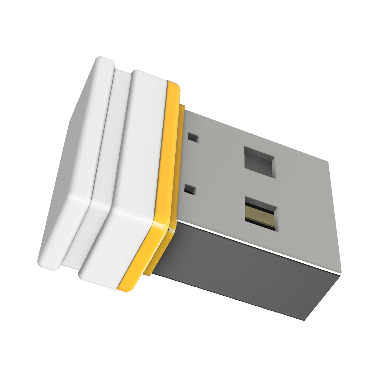 USB GERMANY ®ULTRA Mini 64 P1 (Weiss/Gelb, GB) USB-Stick