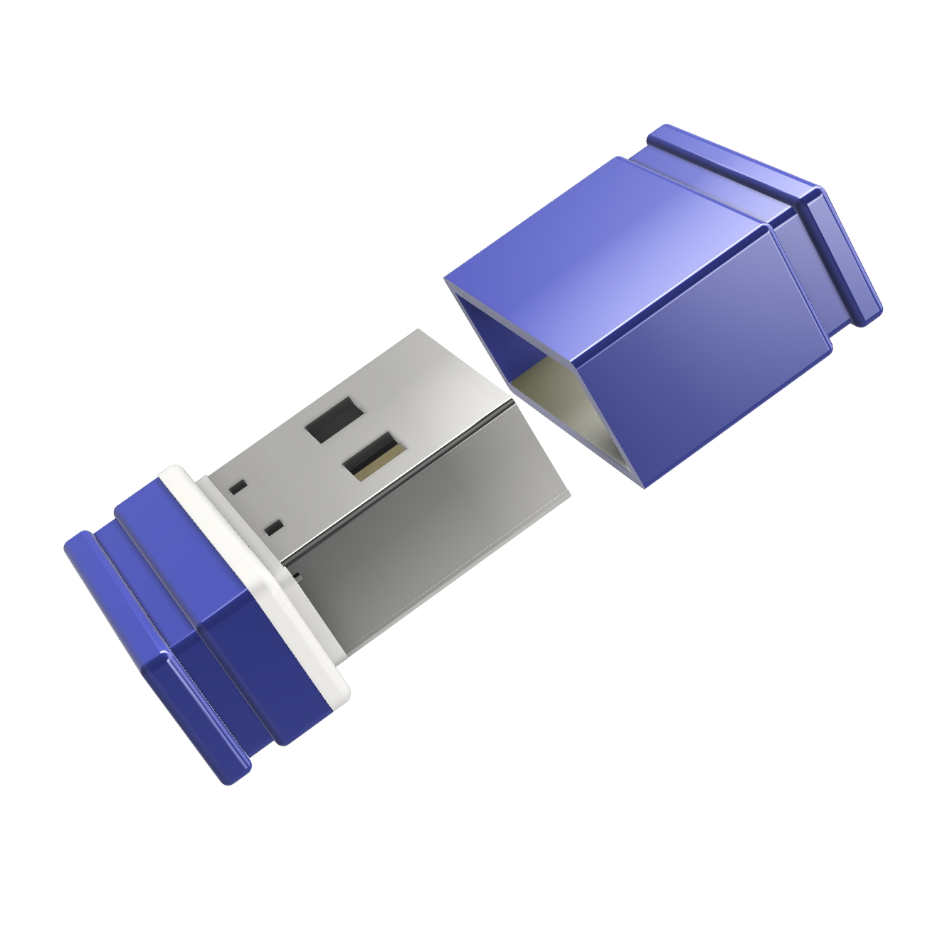 USB GERMANY ®ULTRA Mini (Blau/Weiss, 32 GB) P1 USB-Stick