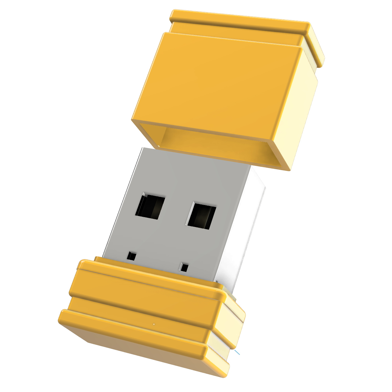 USB P1 ®ULTRA GERMANY USB-Stick (Gelb, Mini 4 GB)