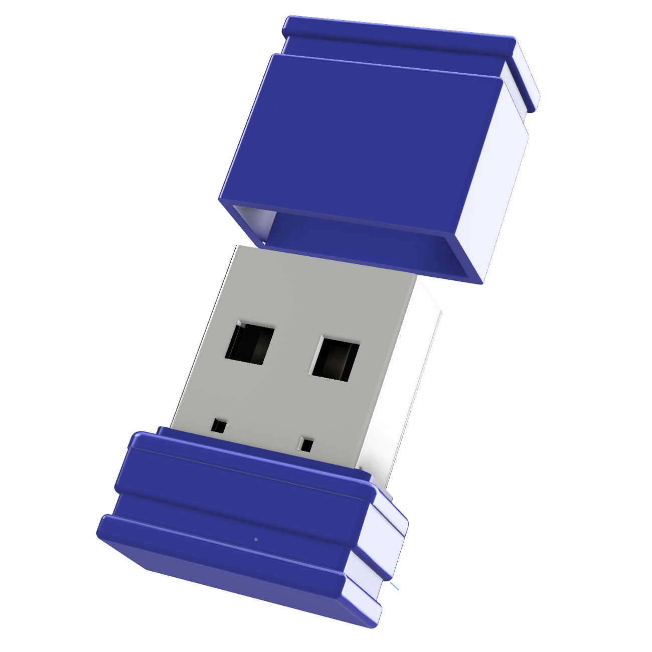 USB GERMANY ®ULTRA Mini 1 GB) (Blau, P1 USB-Stick