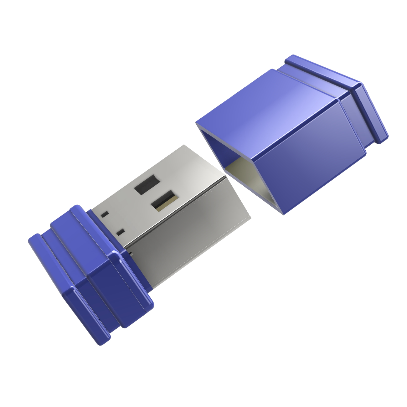 USB GERMANY ®ULTRA Mini P1 GB) USB-Stick (Blau, 1