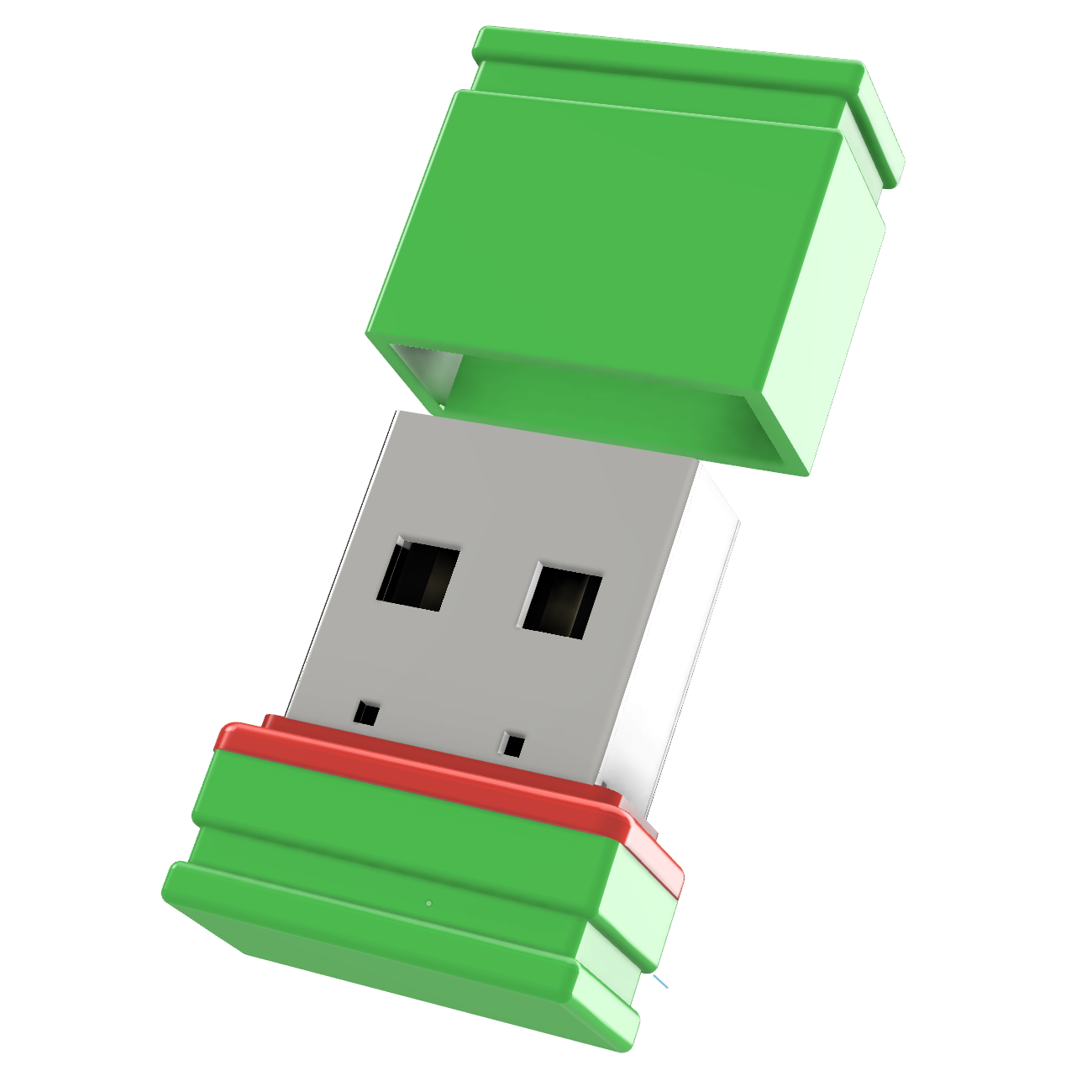USB GERMANY ®ULTRA P1 (Grün/Rot, GB) Mini USB-Stick 8