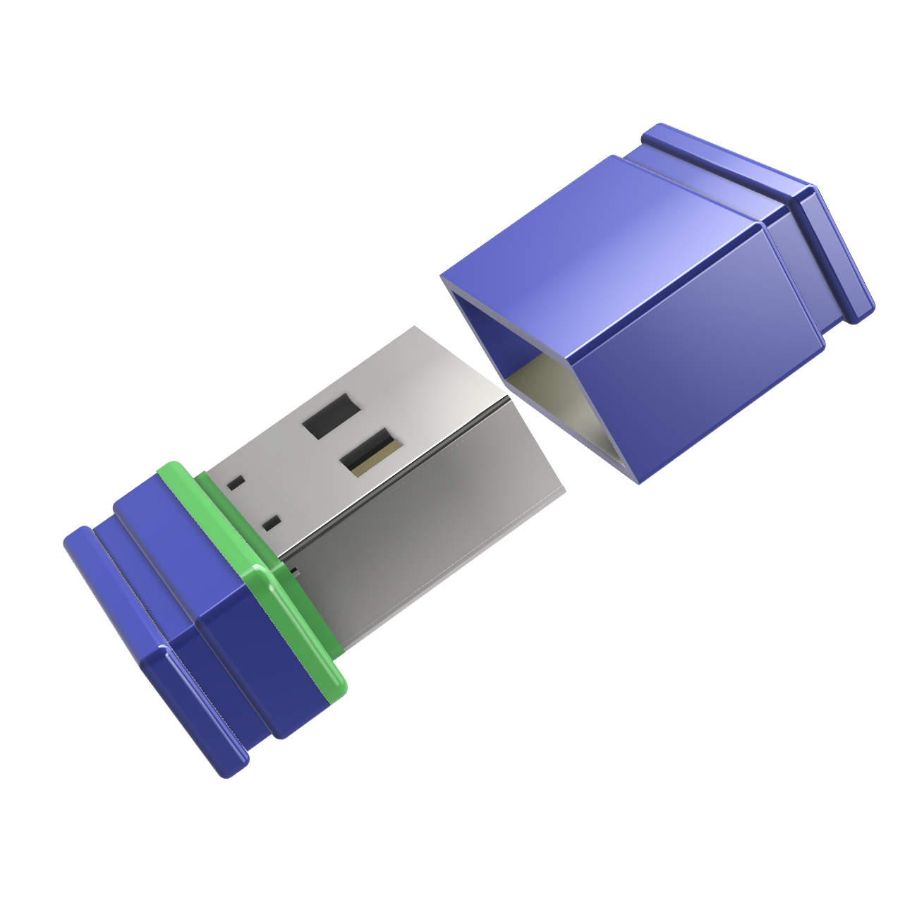 (Blau/Grün, P1 GERMANY USB USB-Stick ®ULTRA 8 Mini GB)