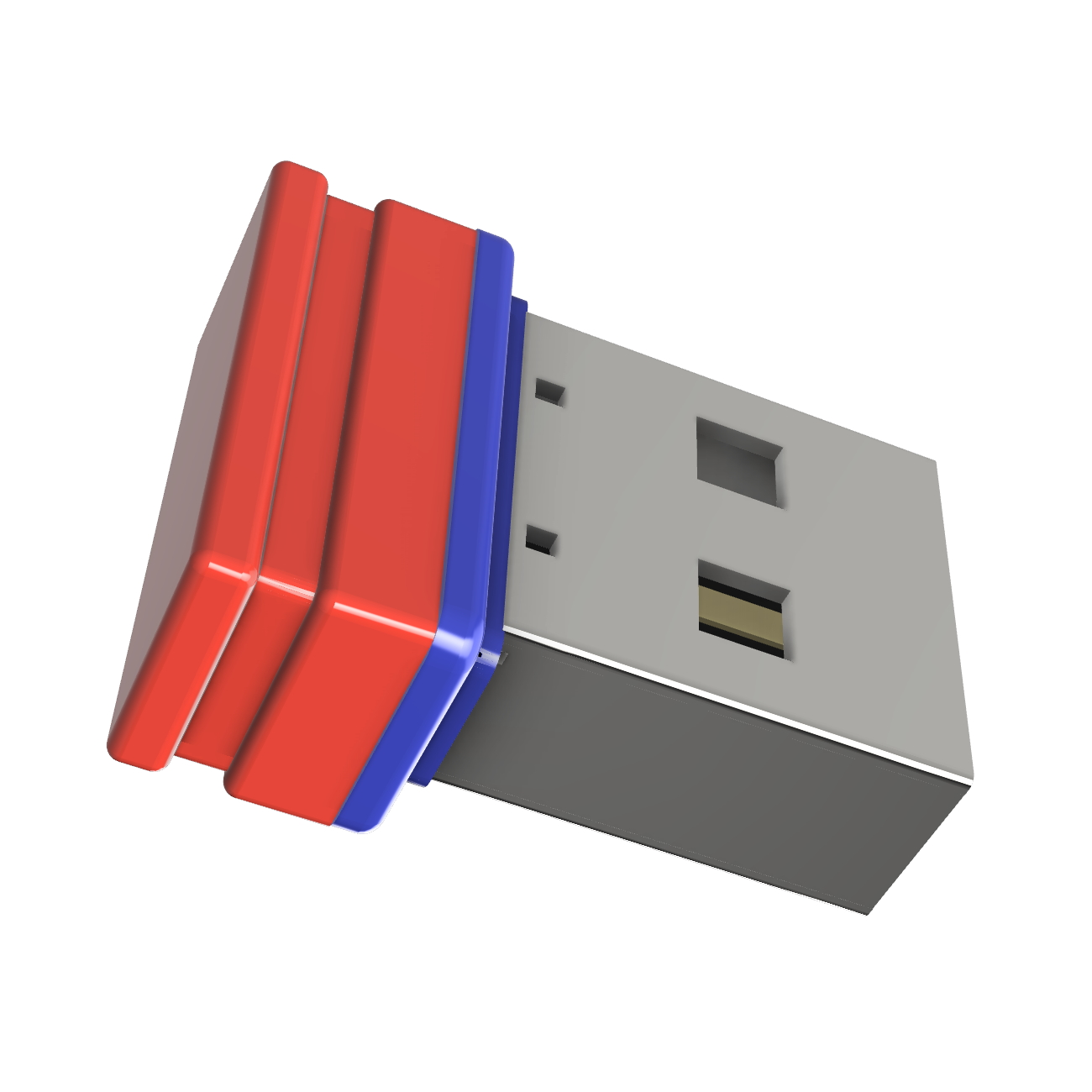 USB GERMANY ®ULTRA Mini P1 (Rot/Blau, GB) 1 USB-Stick