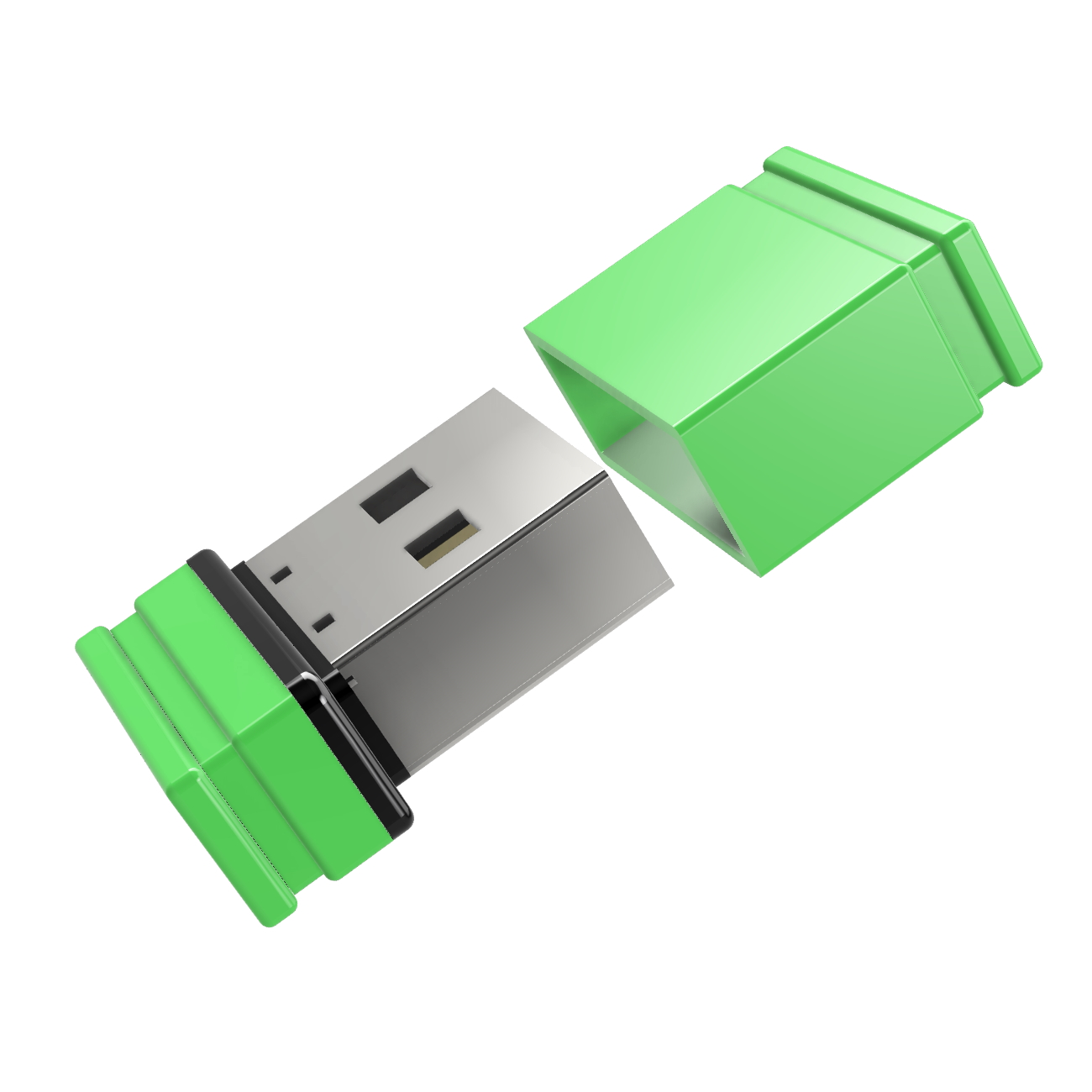USB-Stick Mini ®ULTRA USB GERMANY GB) P1 2 (Grün/Schwarz,