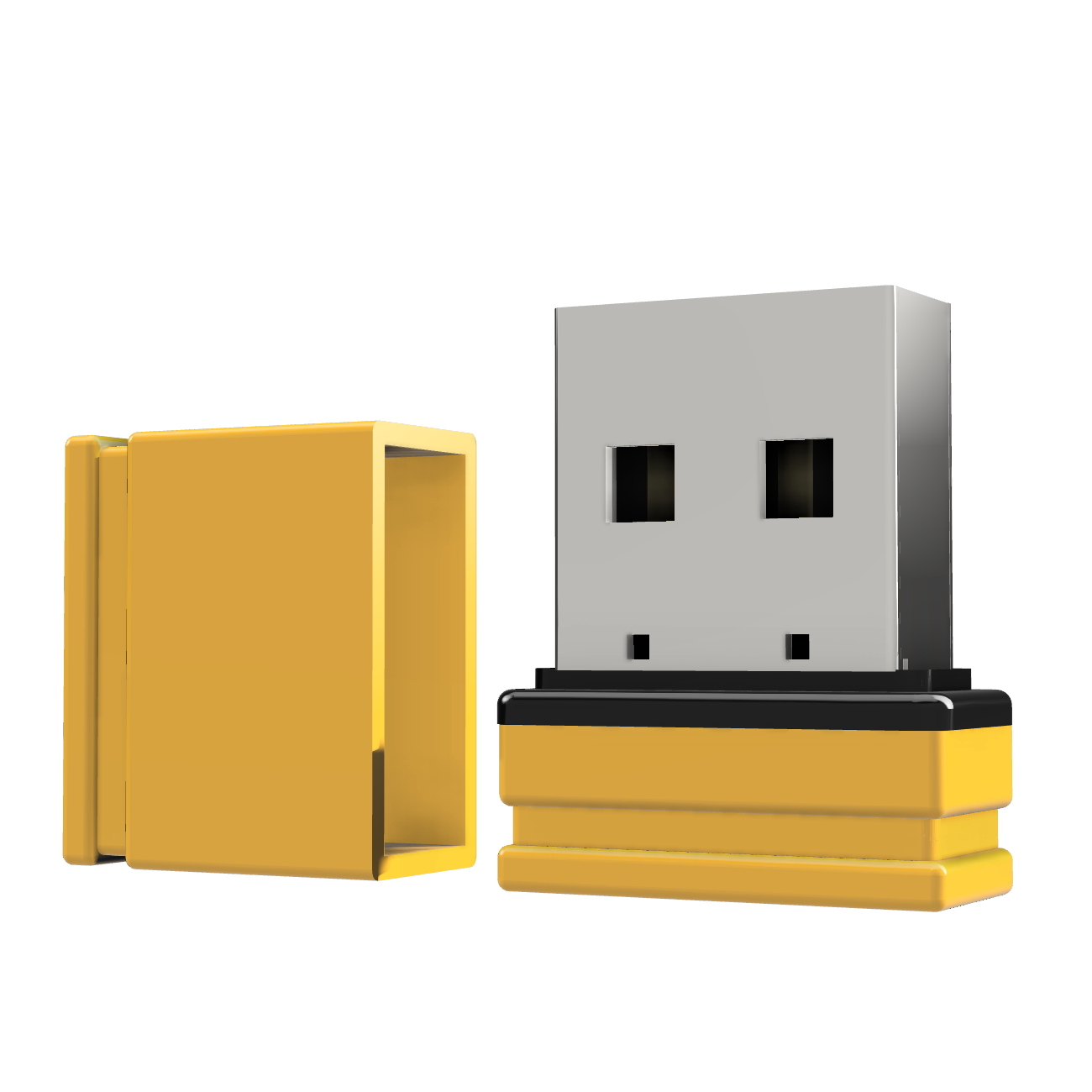 USB GERMANY ®ULTRA Mini (Gelb/Schwarz, USB-Stick 64 P1 GB)