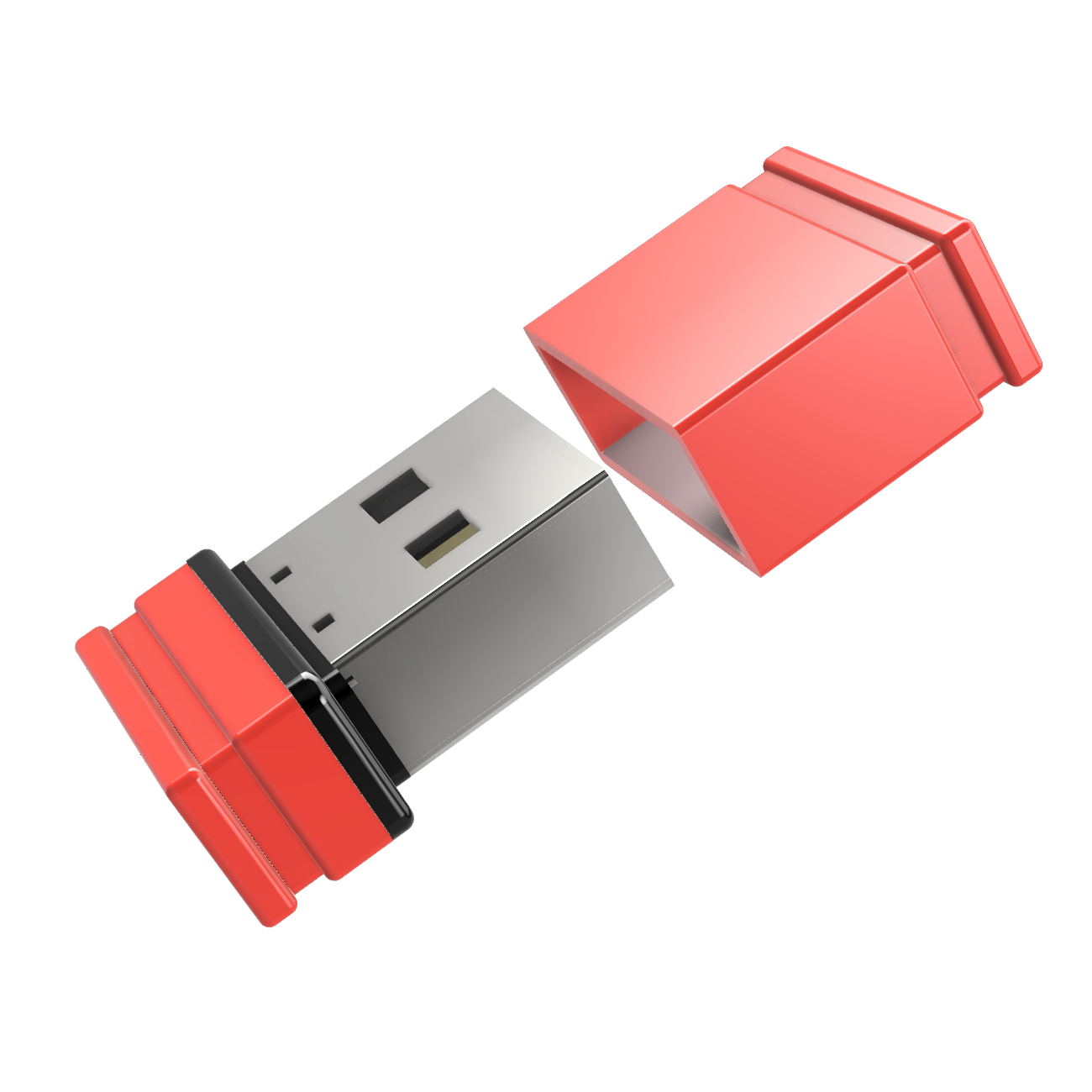 GERMANY USB ®ULTRA P1 (Rot/Schwarz, GB) 8 Mini USB-Stick