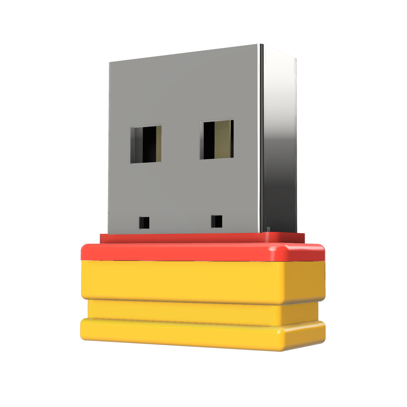 USB GERMANY ®ULTRA Mini P1 GB) USB-Stick (Gelb/Rot, 32