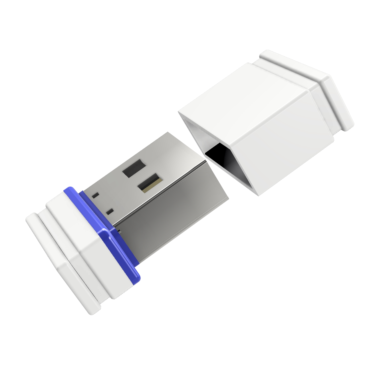 USB GERMANY ®ULTRA 1 Mini (Weiss/Blau, USB-Stick P1 GB)