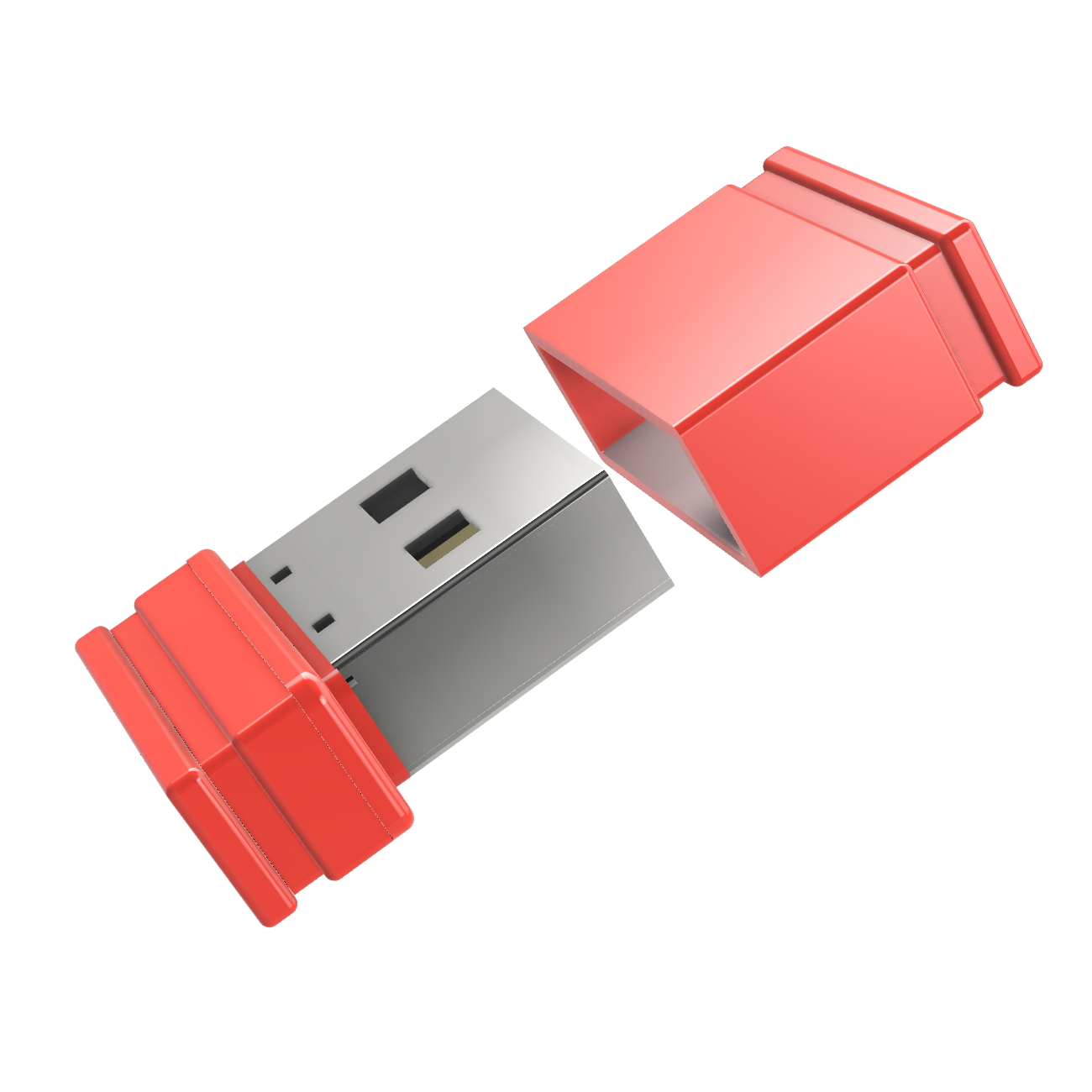 USB-Stick ®ULTRA 64 GERMANY P1 GB) Mini USB (Rot,