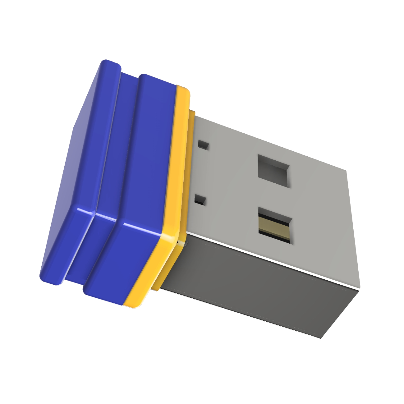 USB GERMANY ®ULTRA P1 GB) USB-Stick 64 Mini (Blau/Gelb