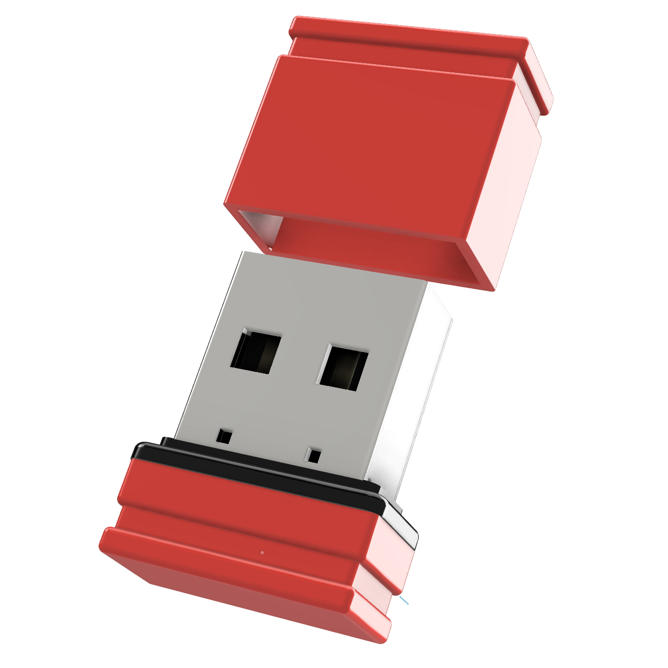®ULTRA 1 USB GERMANY GB) Mini (Rot/Schwarz, P1 USB-Stick