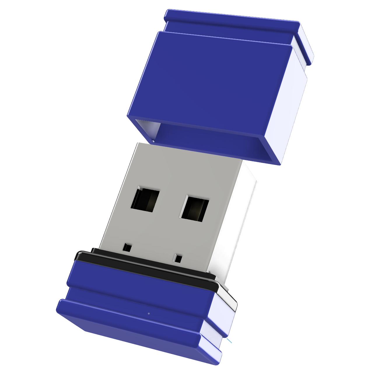 USB GERMANY ®ULTRA Mini P1 USB-Stick (Blau/Schwarz, GB) 32