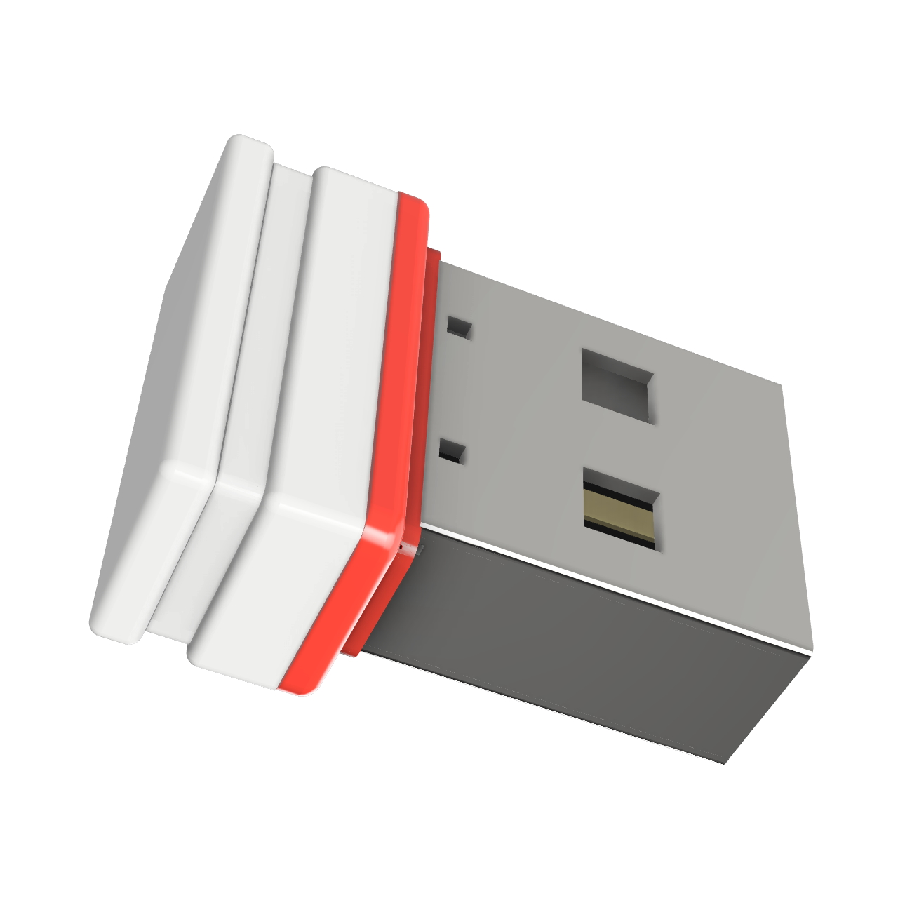 USB GERMANY ®ULTRA Mini P1 USB-Stick 16 GB) (Weiss/Rot
