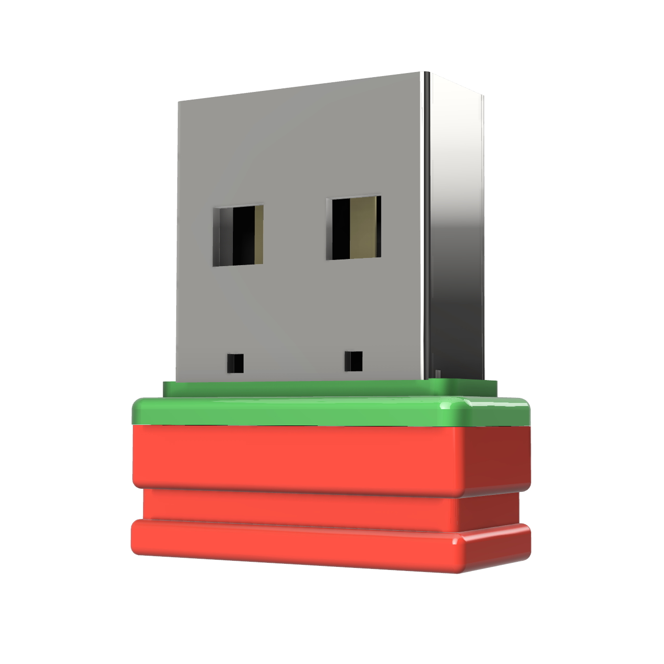 USB GERMANY ®ULTRA Mini P1 (Rot/Grün, USB-Stick 1 GB)
