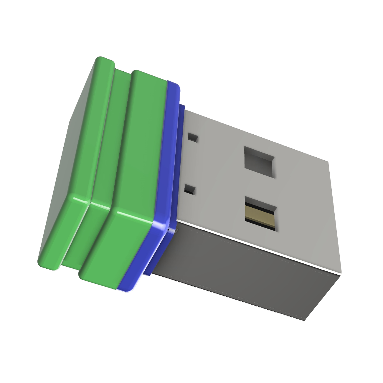 USB GERMANY ®ULTRA Mini P1 USB-Stick GB) (Grün/Blau, 64