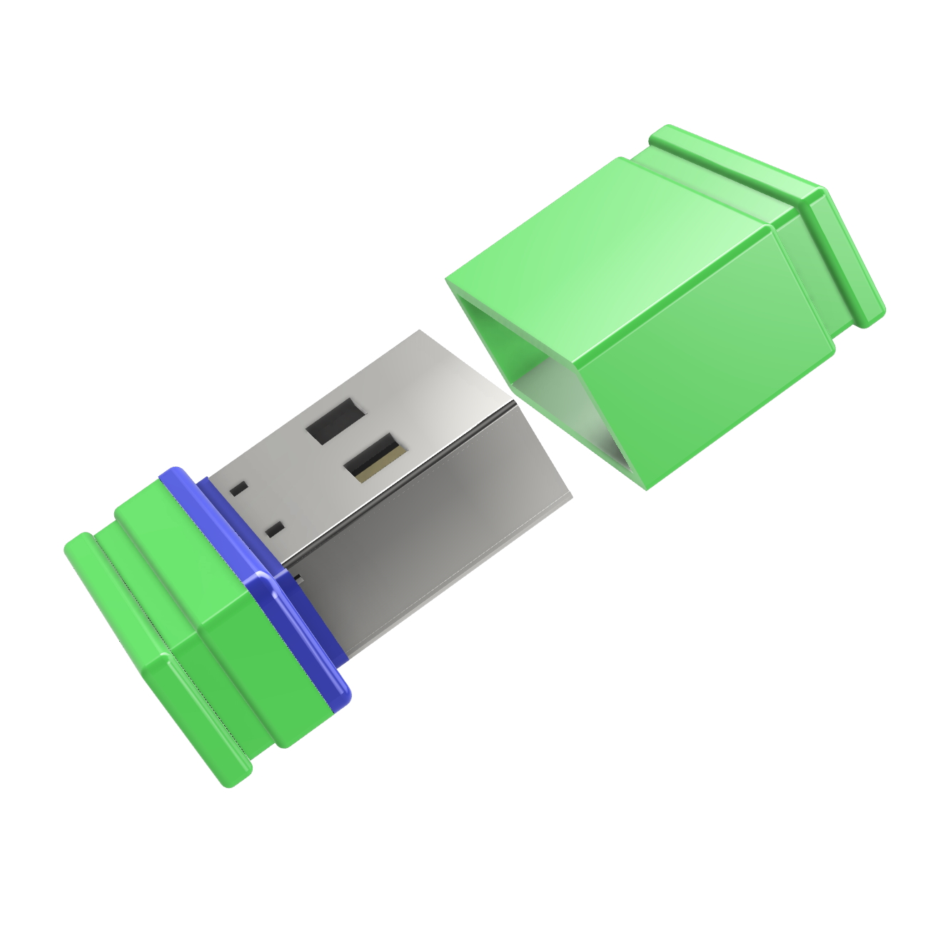 USB GERMANY ®ULTRA (Grün/Blau, GB) 64 P1 Mini USB-Stick