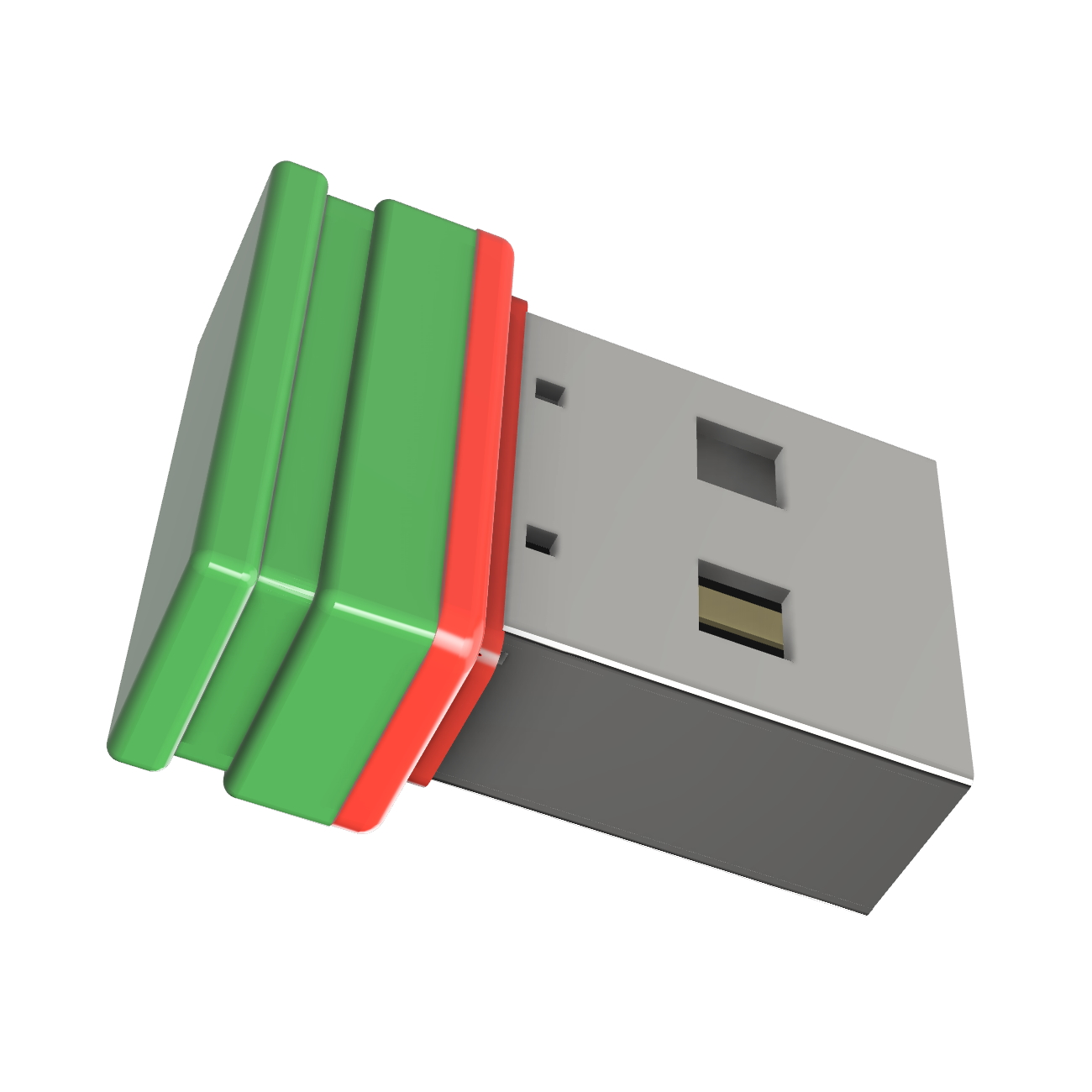 USB GERMANY USB-Stick Mini ®ULTRA P1 2 GB) (Grün/Rot