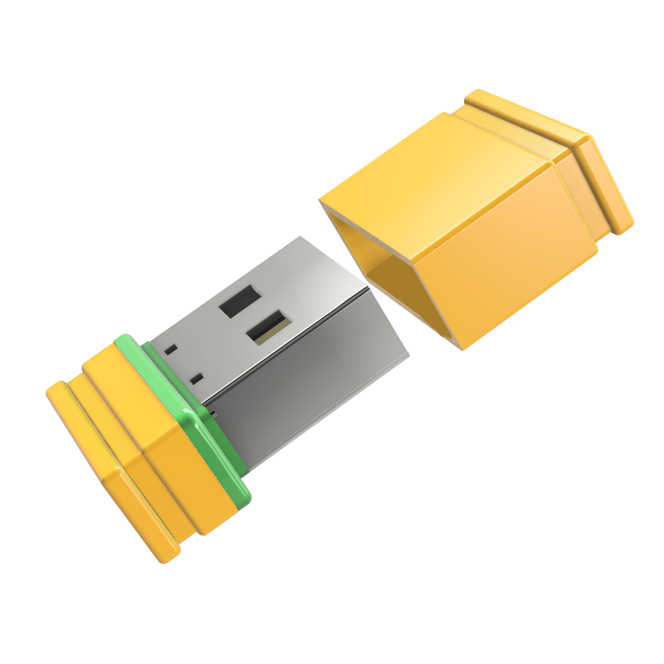 Mini 2 USB-Stick GERMANY ®ULTRA P1 USB (Gelb/Grün, GB)