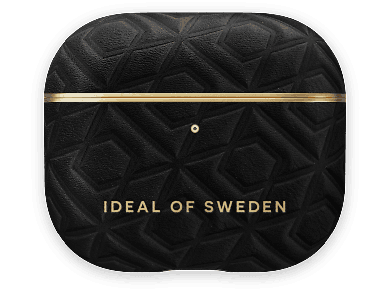 für: passend SWEDEN IDEAL Apple AirPod OF Embossed CaseKopfhörer-Schutzhülle Black IDAPCAW21-G4-328