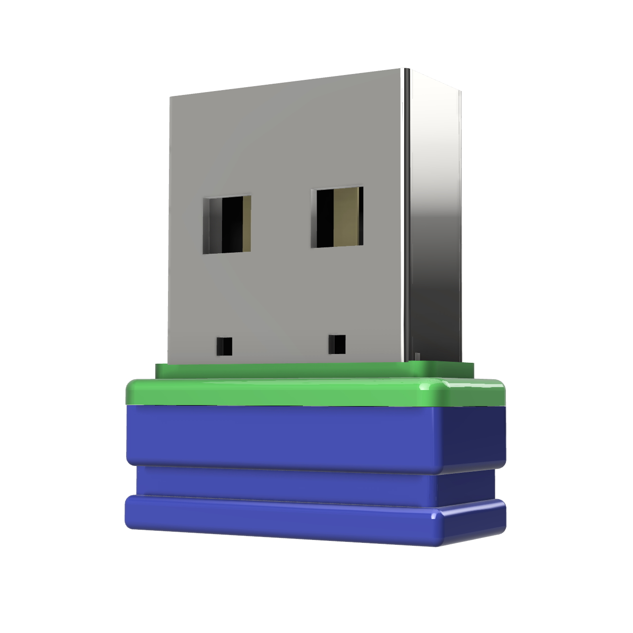 ®ULTRA Mini USB-Stick GERMANY P1 (Blau/Grün, USB 64 GB)