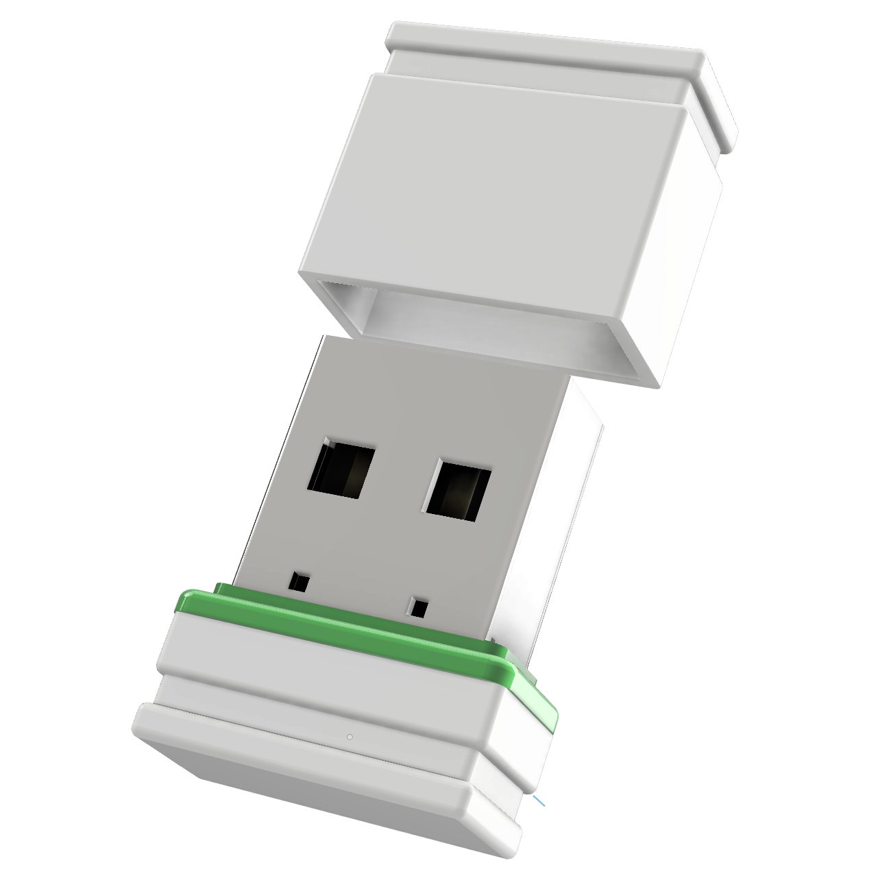 USB GERMANY ®ULTRA GB) 4 (Weiss/Grün, USB-Stick Mini P1