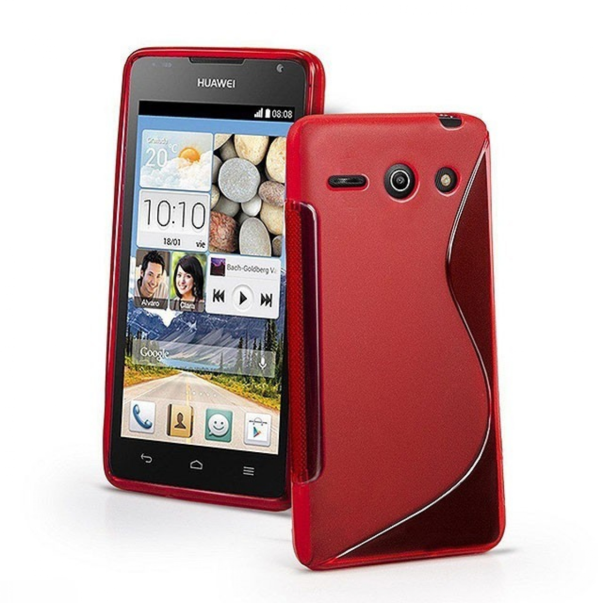 CASEONLINE S-Line - Rot, Backcover, Y530, Multicolor Ascend Huawei
