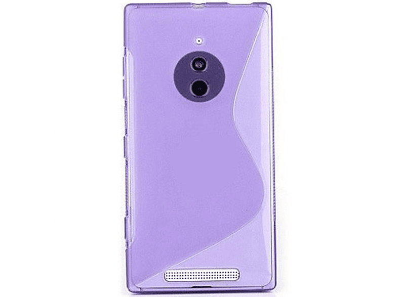 CASEONLINE S-Line - Violett, Backcover, Lumia Multicolor Nokia, 830