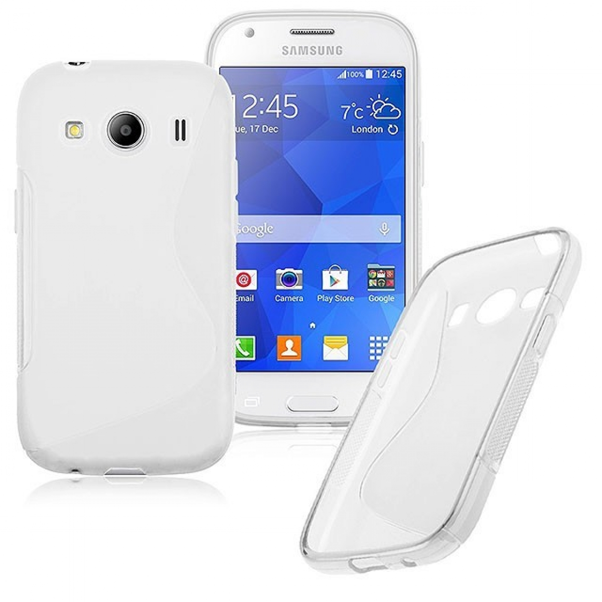 4, Samsung, - Backcover, S-Line CASEONLINE Multicolor Ace Weiß, Galaxy