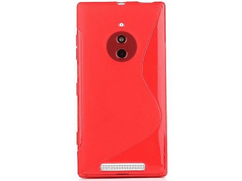 S-Line Rot, Nokia, Lumia - Multicolor 830, Backcover, CASEONLINE