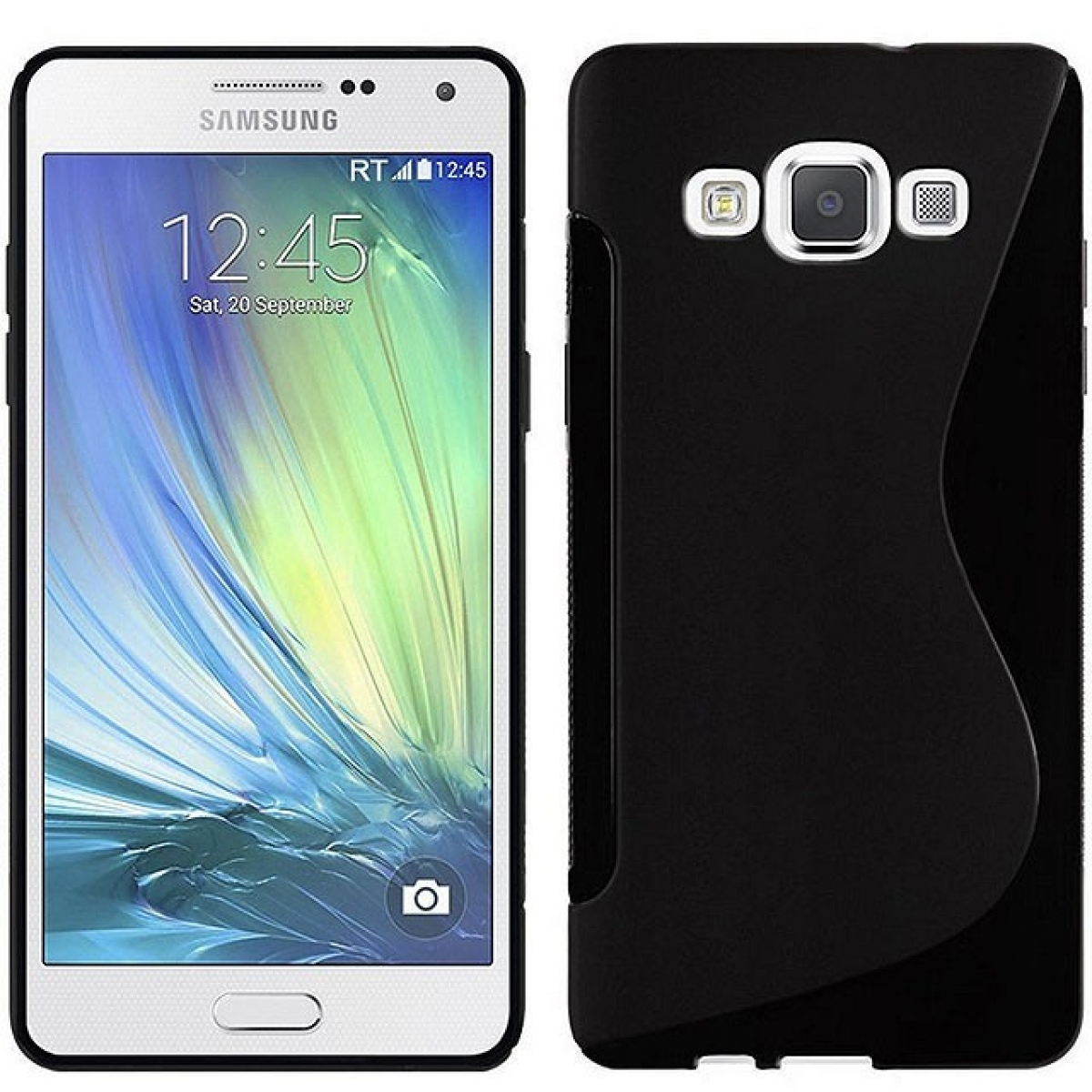 Samsung, Galaxy A7 - Schwarz, CASEONLINE Multicolor Backcover, (2015), S-Line
