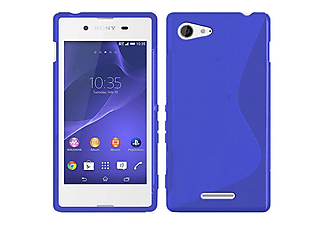 CASEONLINE S-Line - Blau, Backcover, Sony, Xperia E3, Multicolor