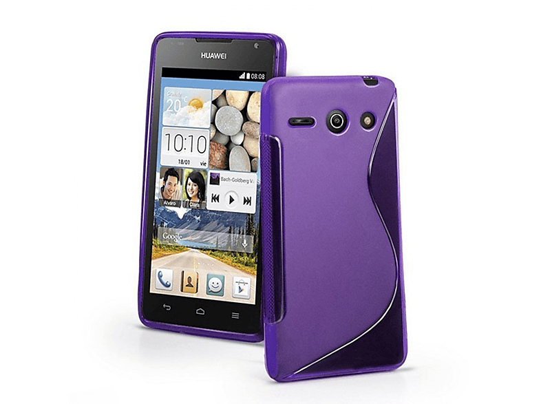 CASEONLINE S-Line - Violett, Backcover, Huawei, Ascend Y530, Multicolor