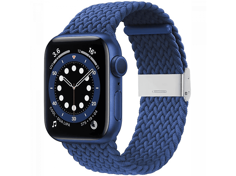 6 Blau Sportarmband, 44mm, Braided, Watch CASEONLINE Apple,