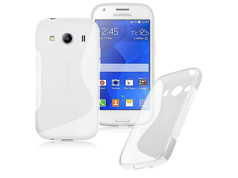 CASEONLINE S-Line - Transparent, Backcover, Samsung, Galaxy Ace 4, Multicolor