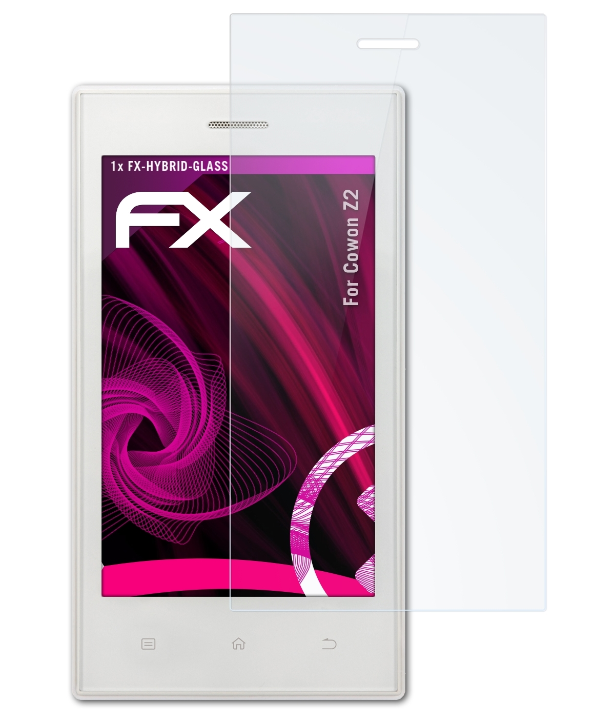 Z2) FX-Hybrid-Glass Schutzglas(für ATFOLIX Cowon