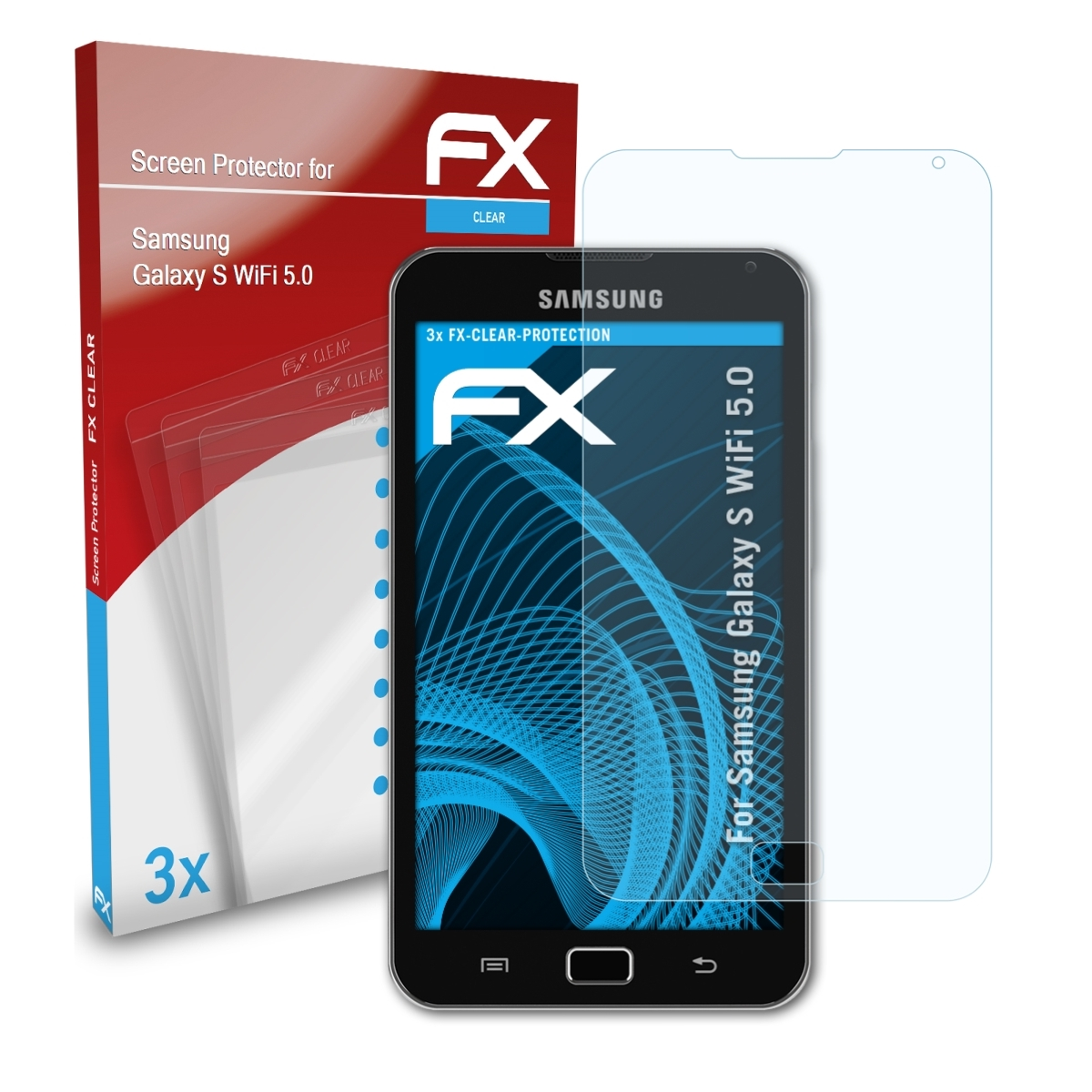 FX-Clear Displayschutz(für 3x Samsung WiFi S ATFOLIX 5.0) Galaxy