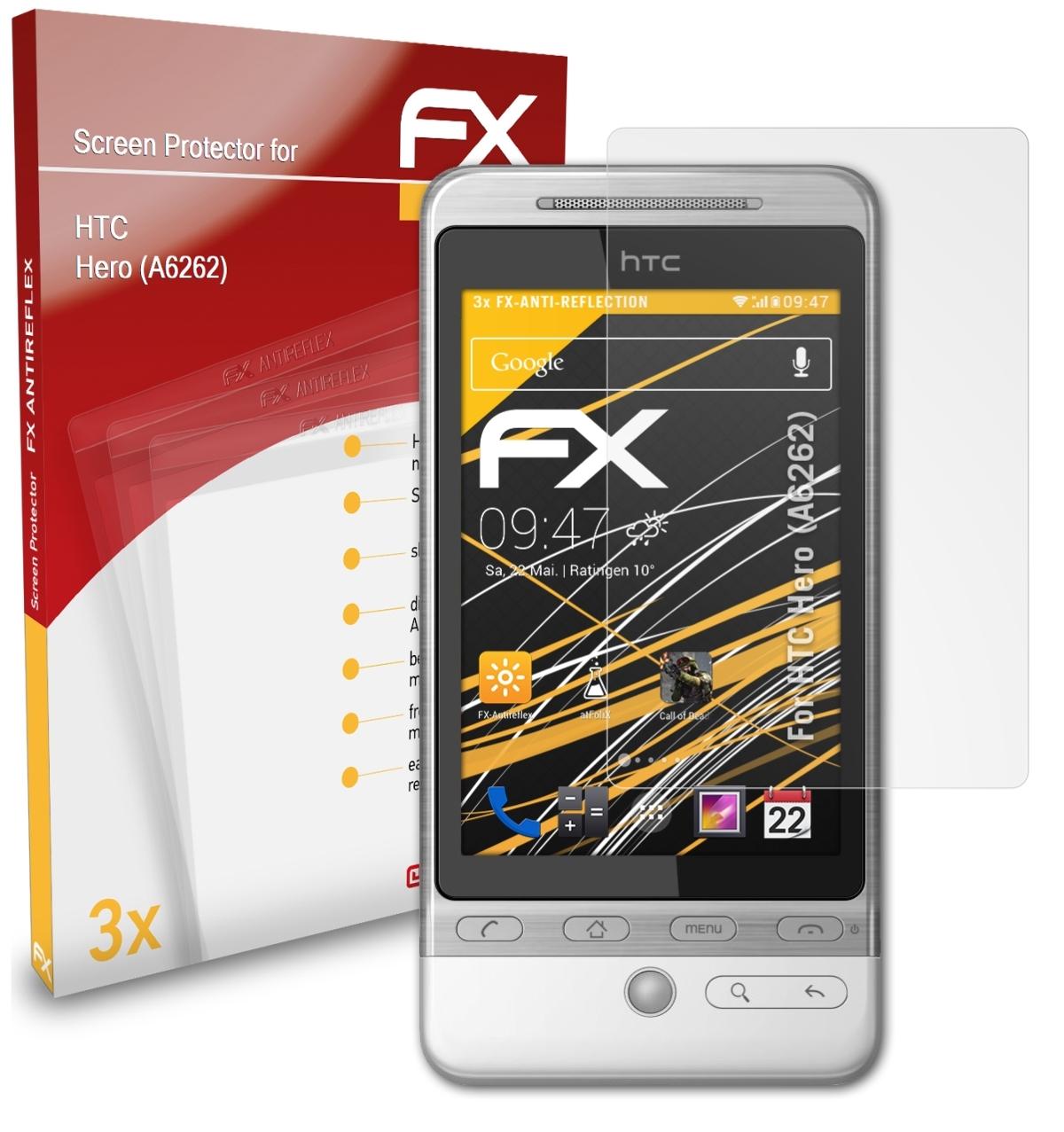 ATFOLIX Hero HTC (A6262)) Displayschutz(für 3x FX-Antireflex