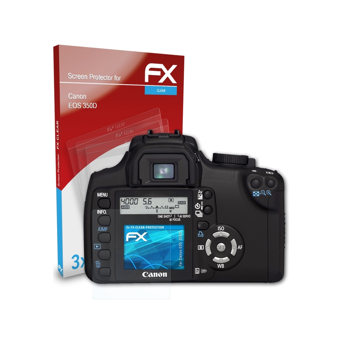 Canon 3x FX-Clear Displayschutz(für 350D) EOS ATFOLIX