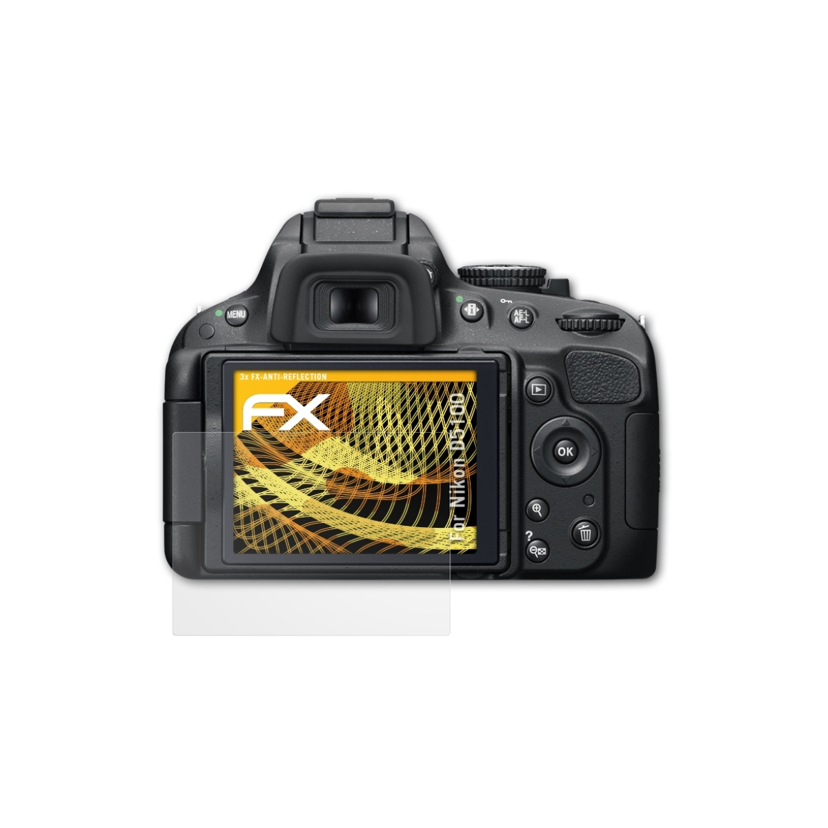 ATFOLIX 3x FX-Antireflex Displayschutz(für Nikon D5100)