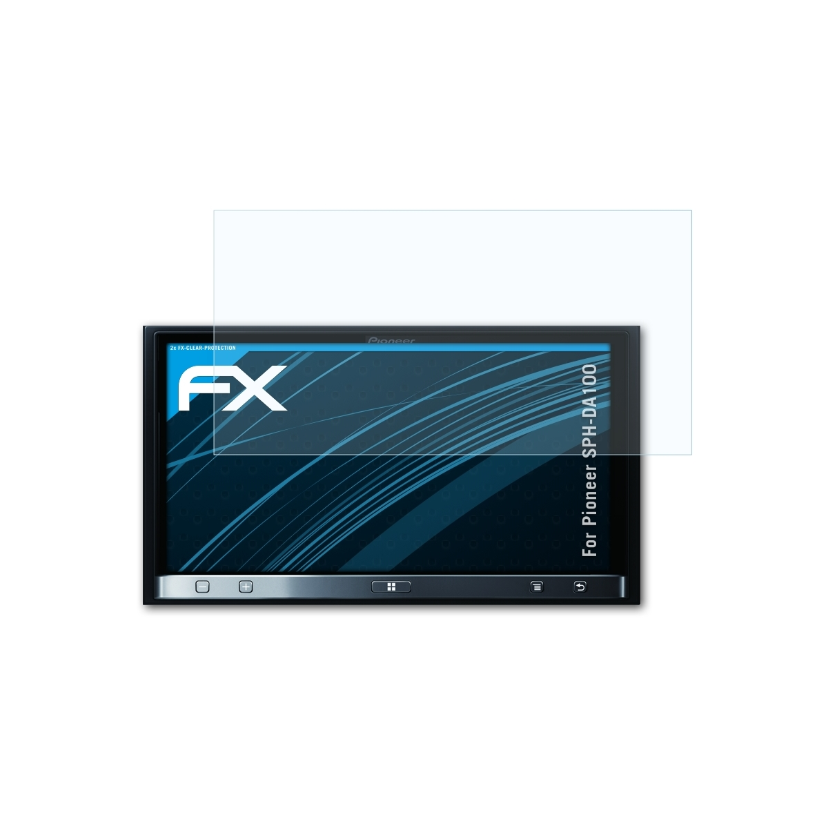 ATFOLIX 2x FX-Clear Pioneer SPH-DA100) Displayschutz(für