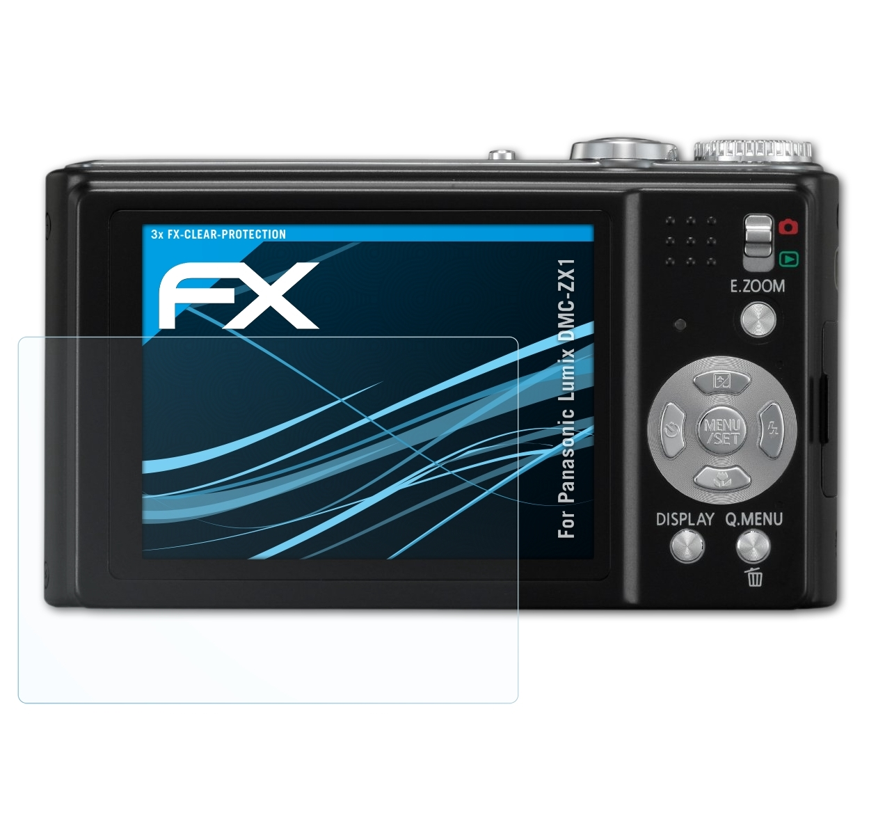 Displayschutz(für 3x FX-Clear DMC-ZX1) Panasonic ATFOLIX Lumix