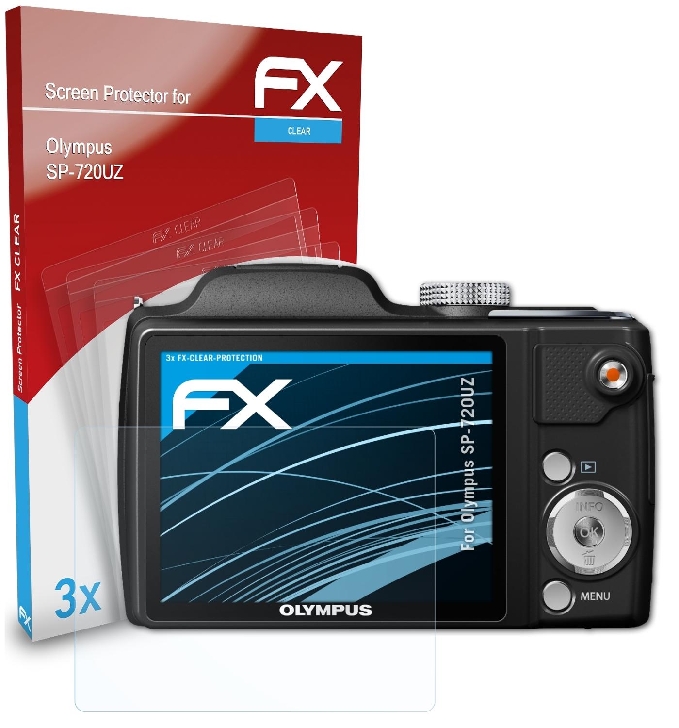 Displayschutz(für FX-Clear Olympus SP-720UZ) ATFOLIX 3x