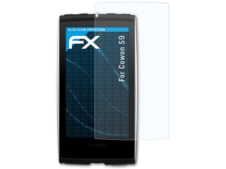 ATFOLIX 3x FX-Clear S9) Displayschutz(für Cowon