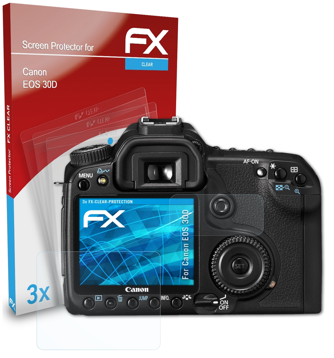 ATFOLIX FX-Clear Displayschutz(für 30D) Canon EOS 3x
